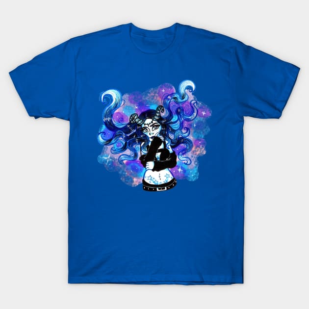 Galaxy Girl T-Shirt by LittleGreenHat